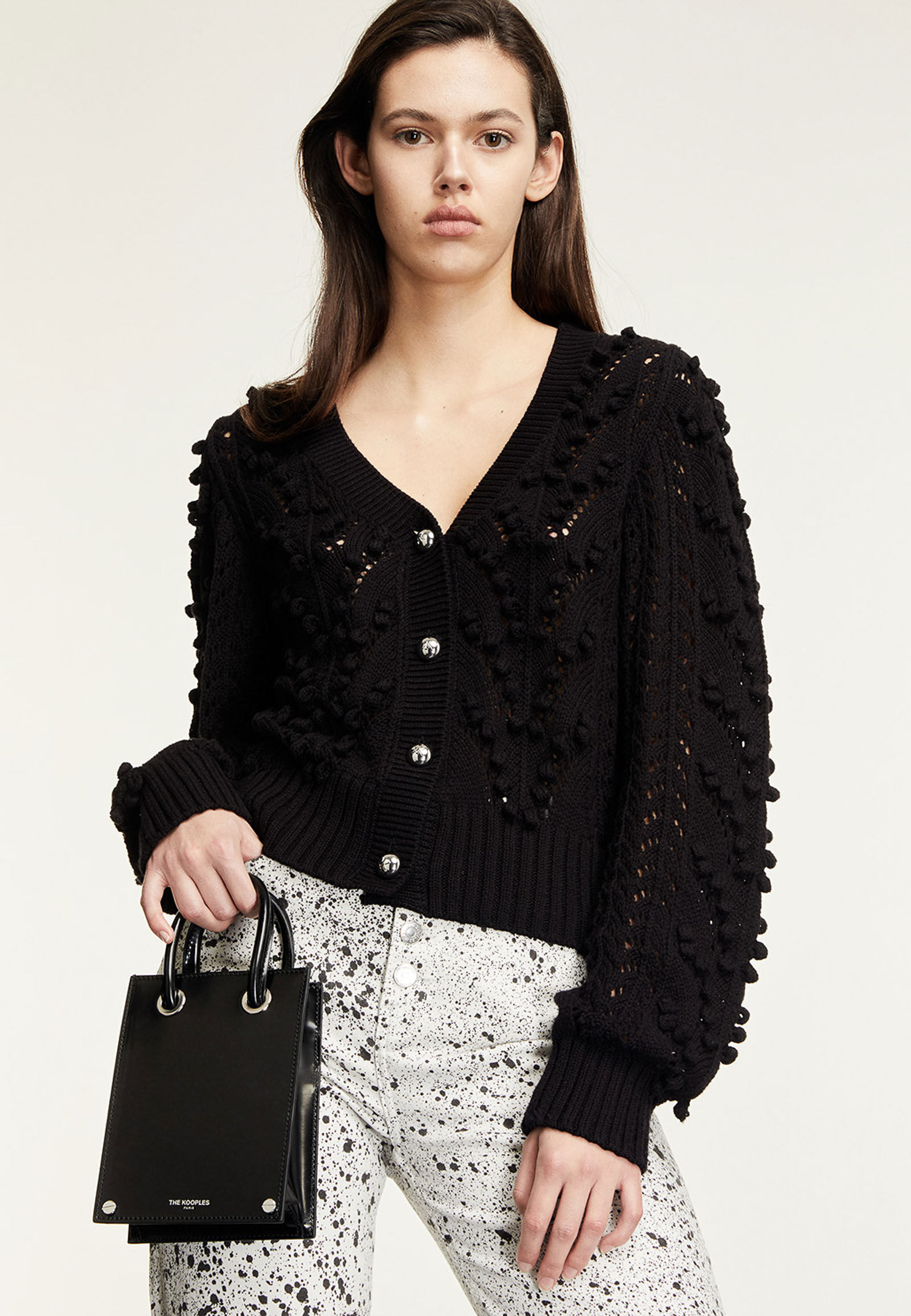 CROCHETED CARDIGAN WITH BUTTONS