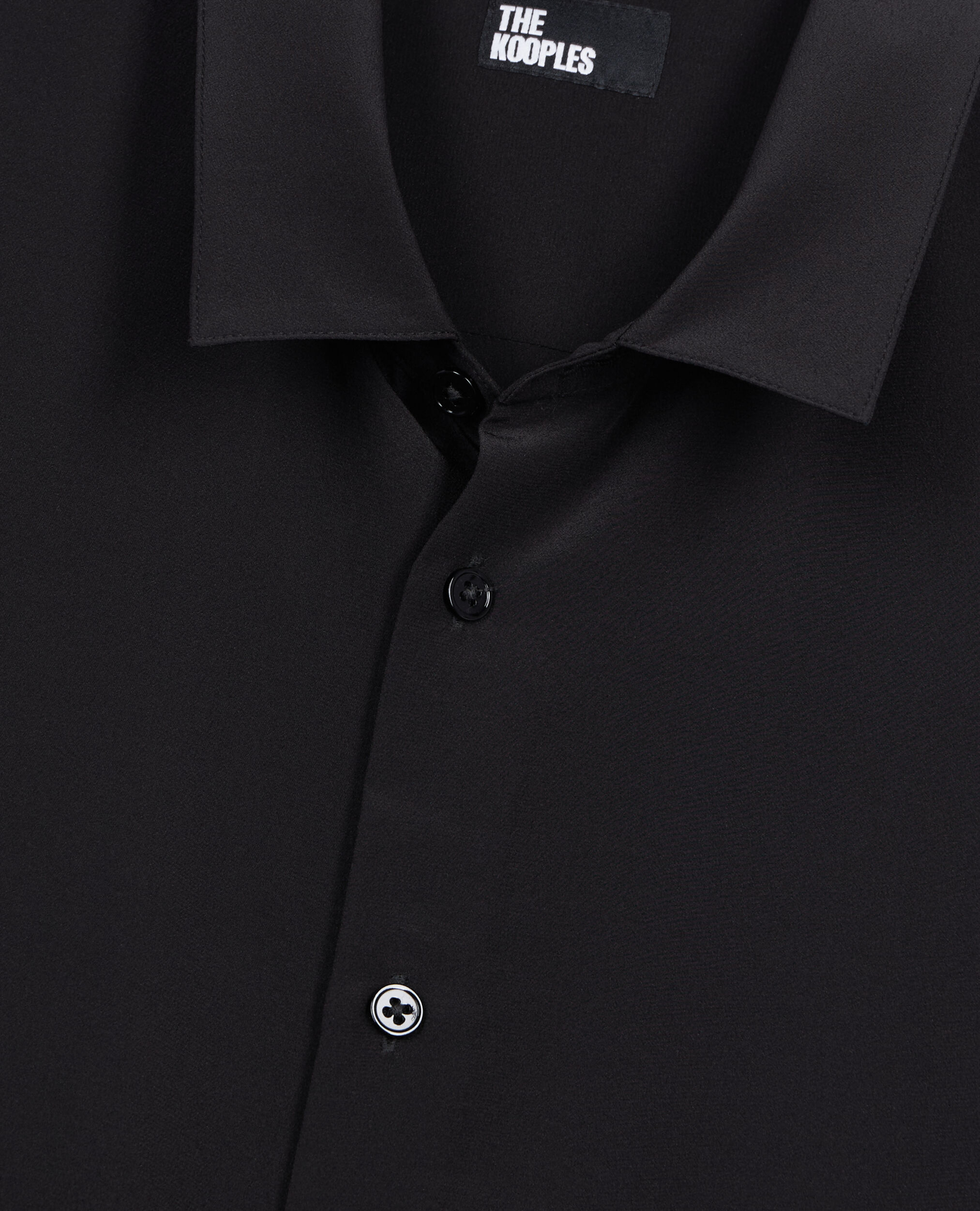 Chemise en soie noire The Kooples