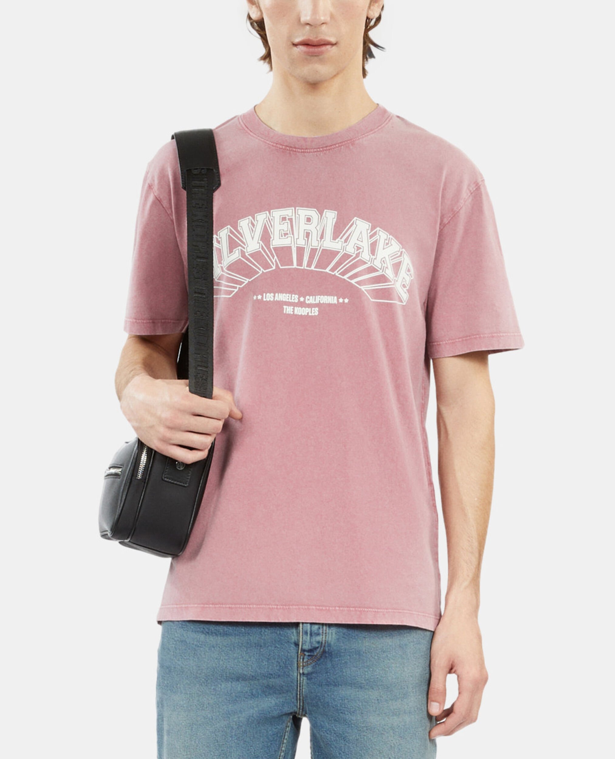 Light pink t-shirt with Silverlake serigraphy, PINK WOOD, hi-res image number null