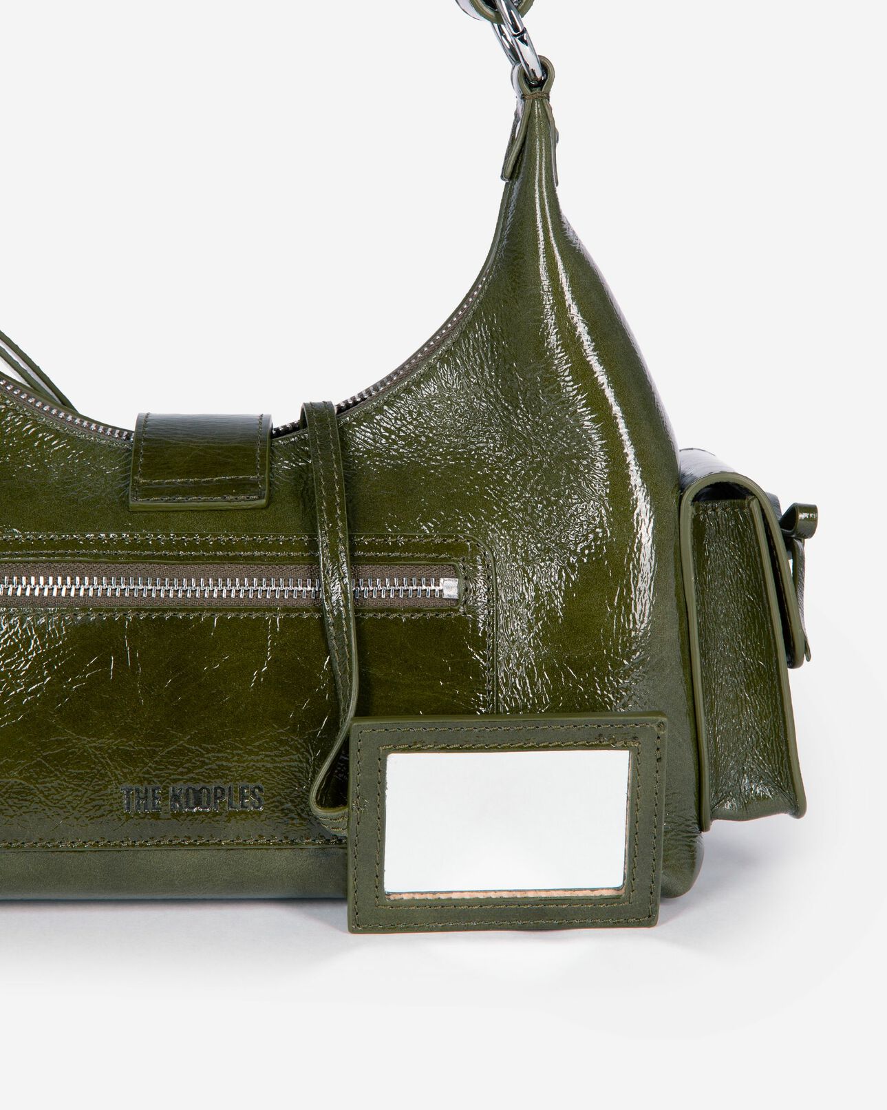 The Kooples FEMME OLIVE sac amelia en cuir vert