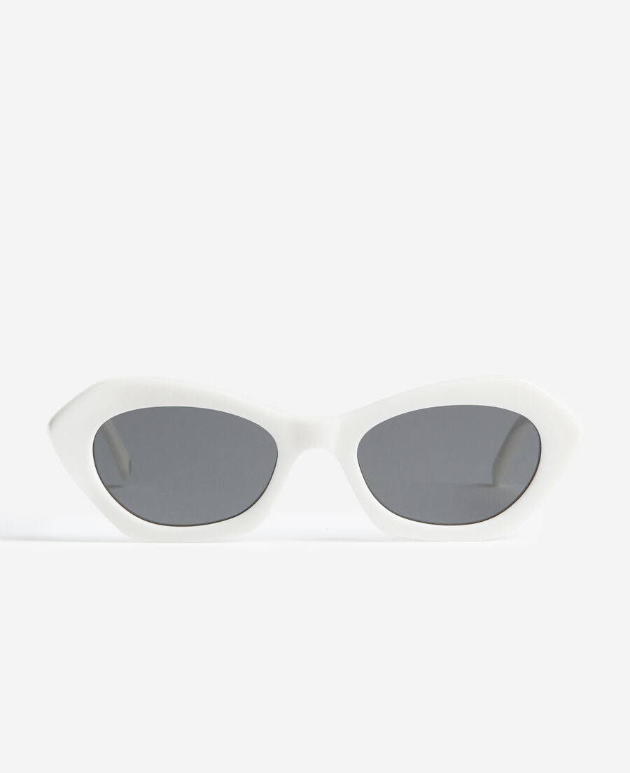 lunettes de soleil rockabilly blanches