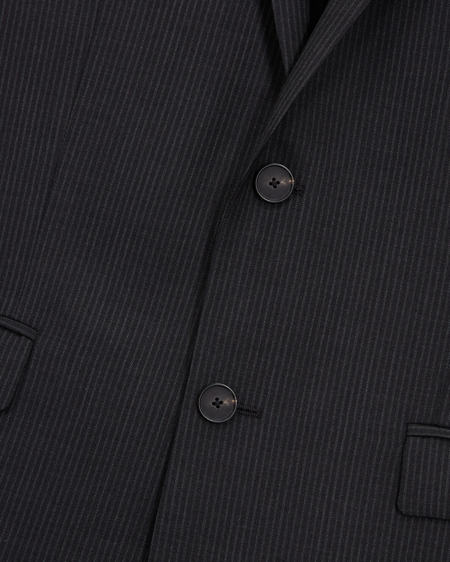 Striped wool suit jacket, BLACK GREY, hi-res image number null