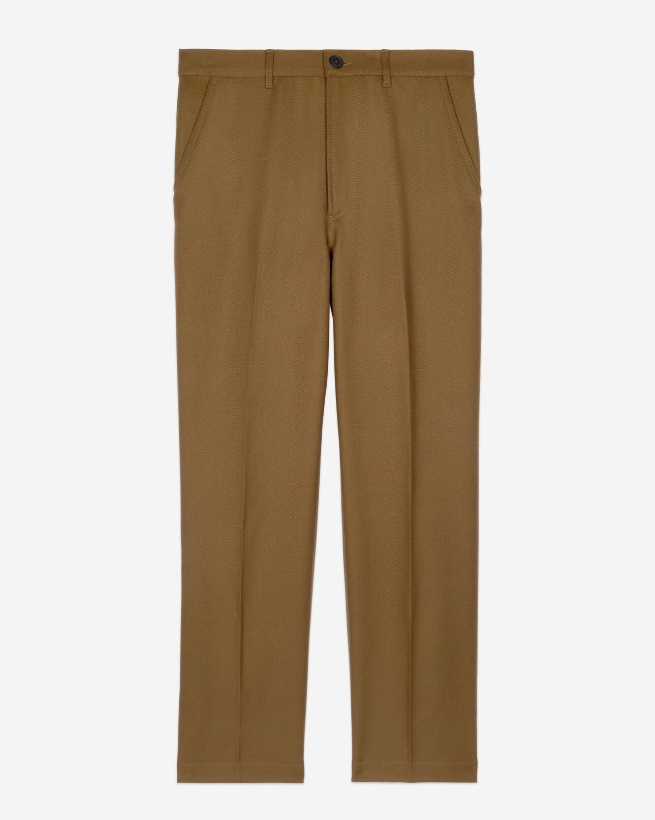 The Kooples HOMME KAKI pantalon en laine kaki