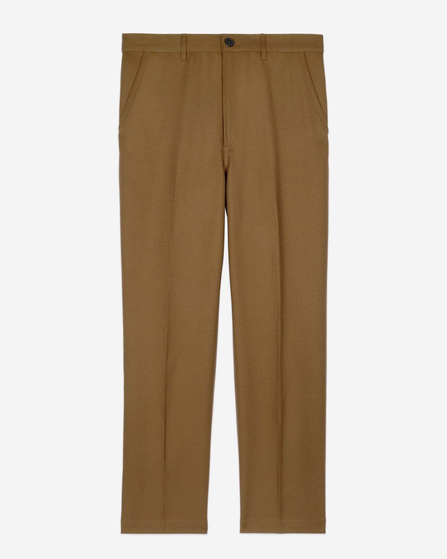 Pantalon en laine kaki, KAKI, hi-res image number null