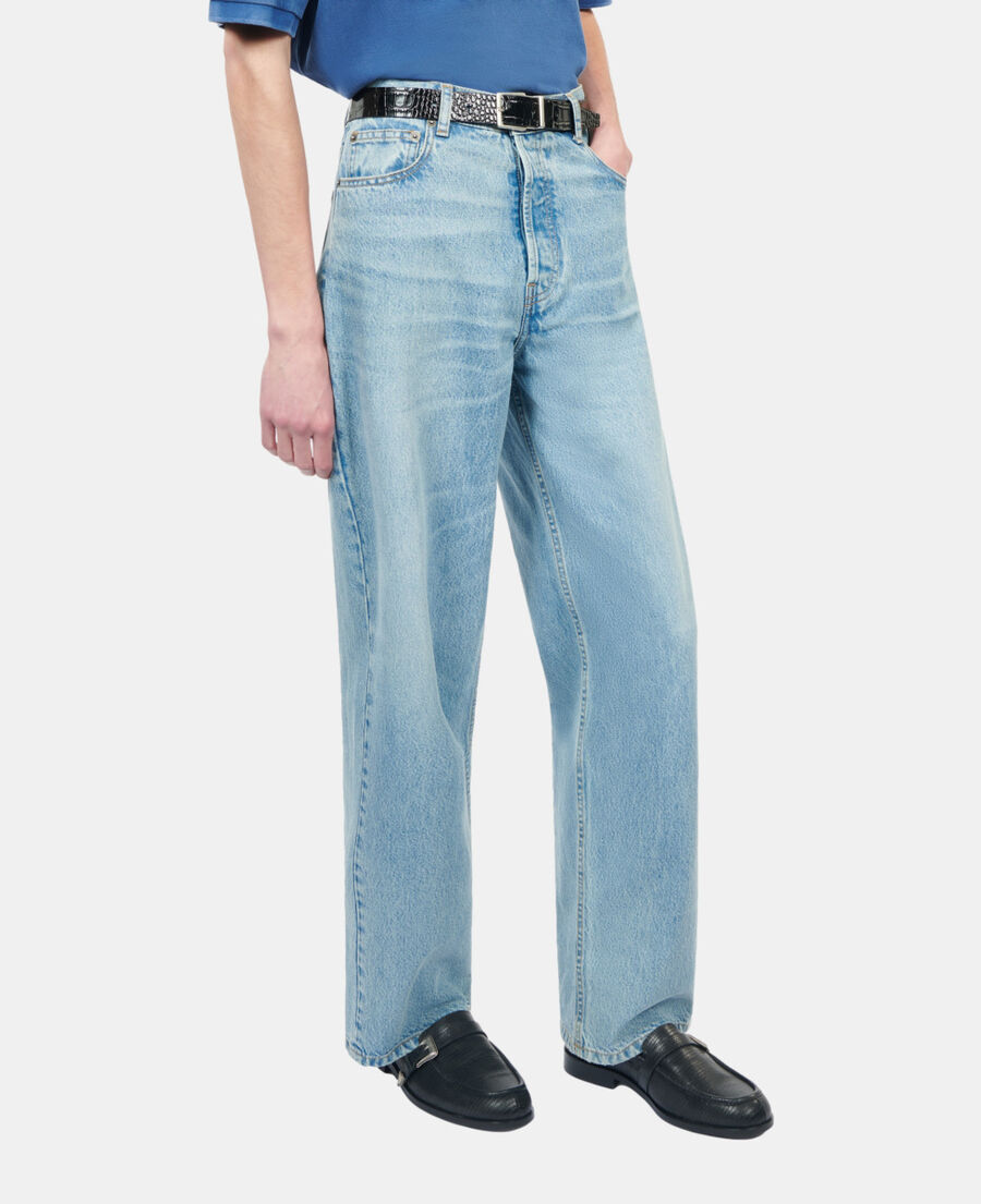 The Kooples MEN BLACK black leather loafers with western buckle