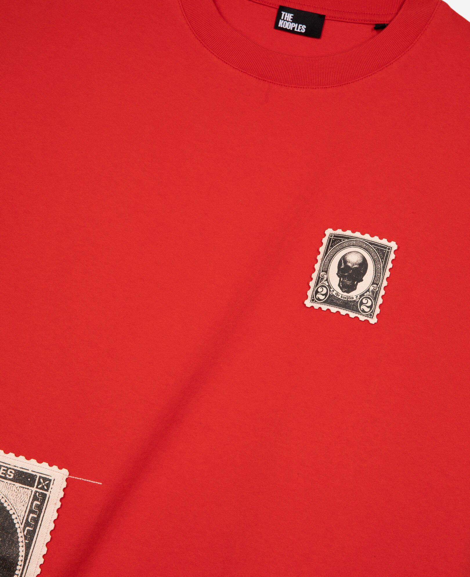 The Kooples HOMBRE RED camiseta parches roja
