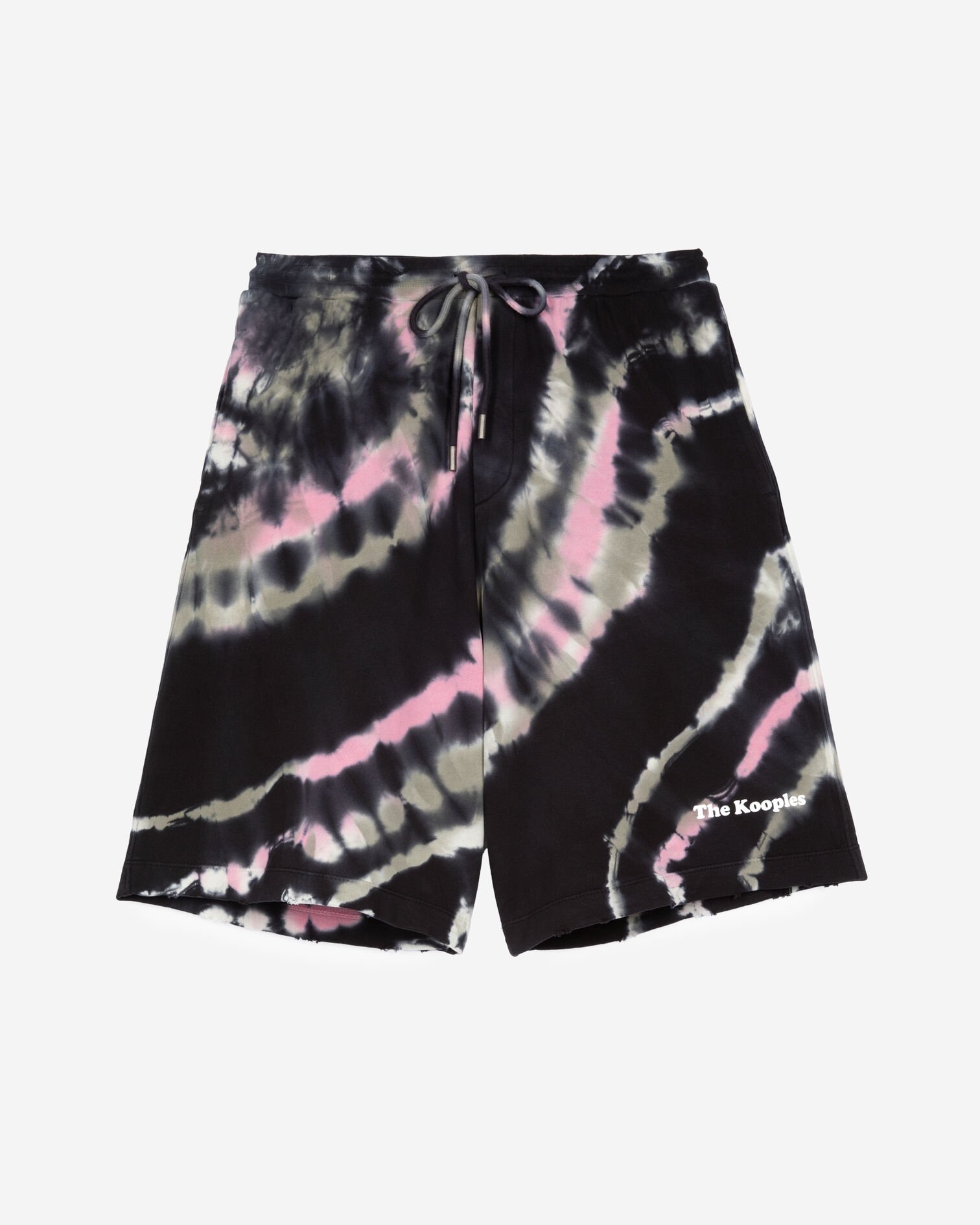Short imprimé tie and dye noir, ECRU GREEN, hi-res image number null