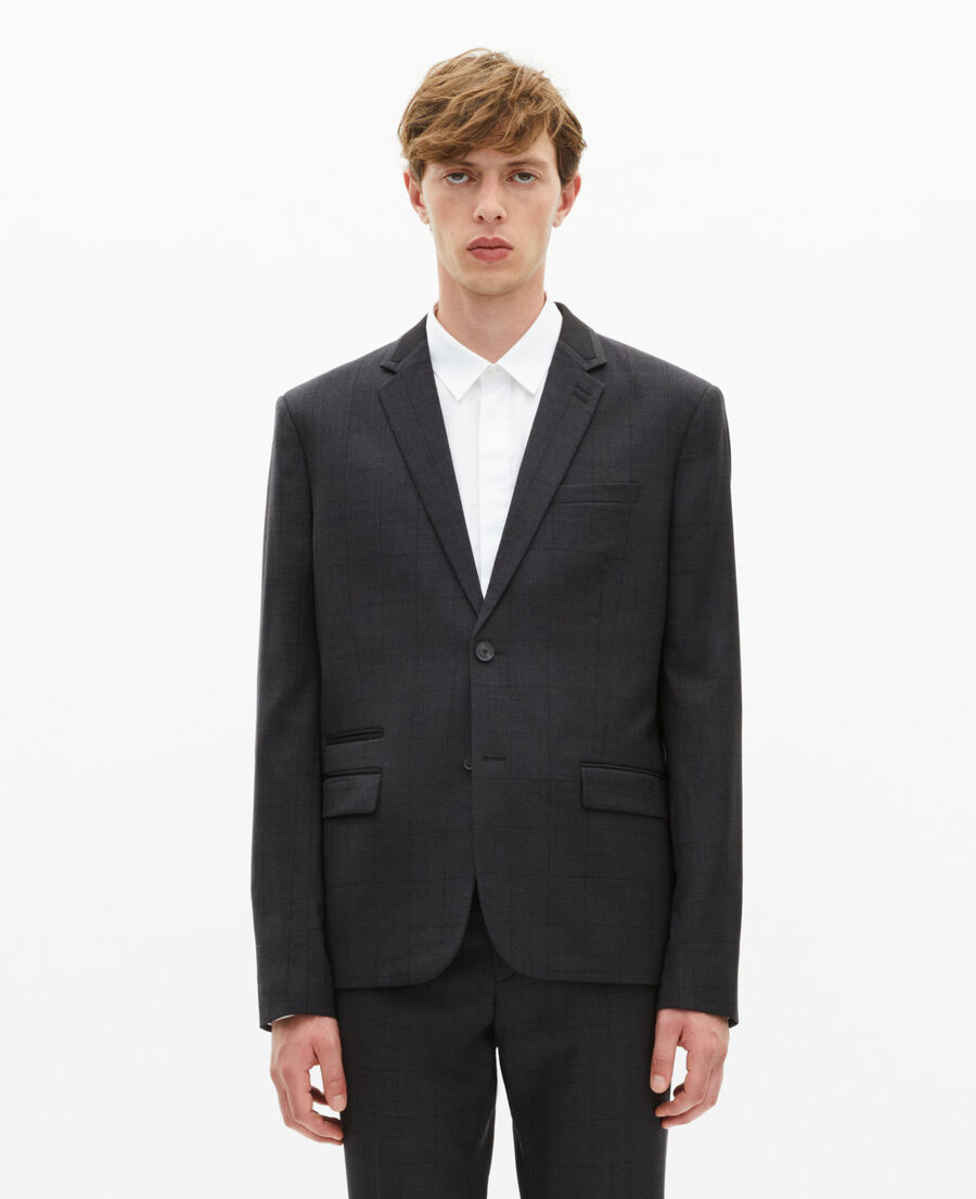 The Kooples HERREN BLACK black check suit jacket