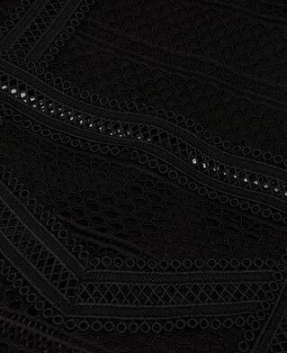 The Kooples WOMEN BLACK short black guipure dress