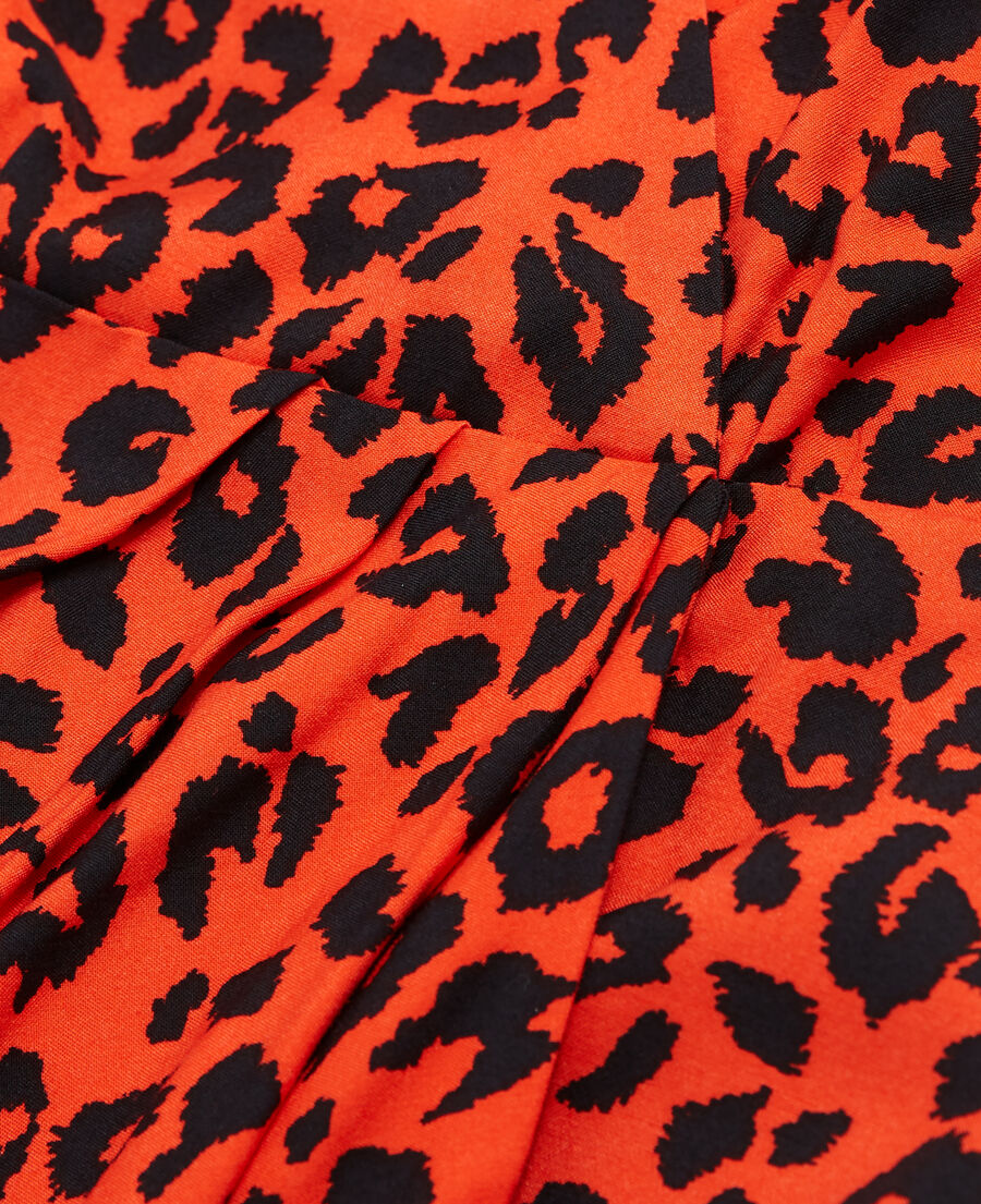 robe courte léopard
