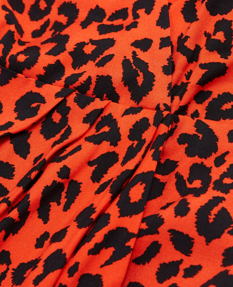 leopard print short dress
