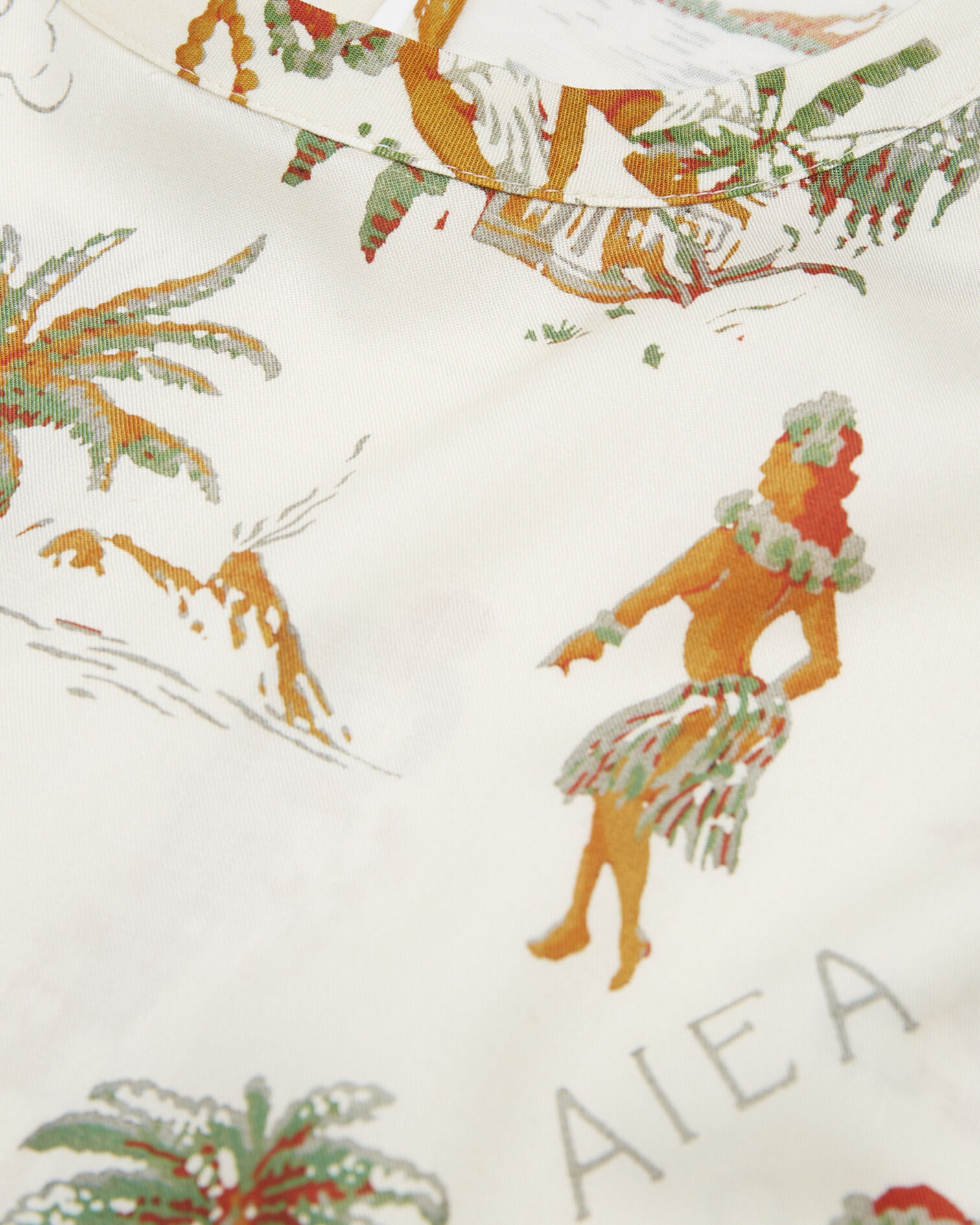 Flowing printed white top with knotted details, WHITE, hi-res image number null