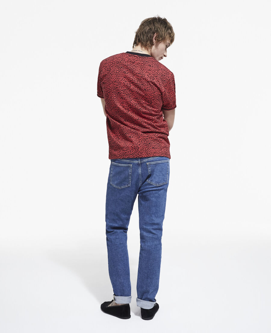 red leopard print t-shirt