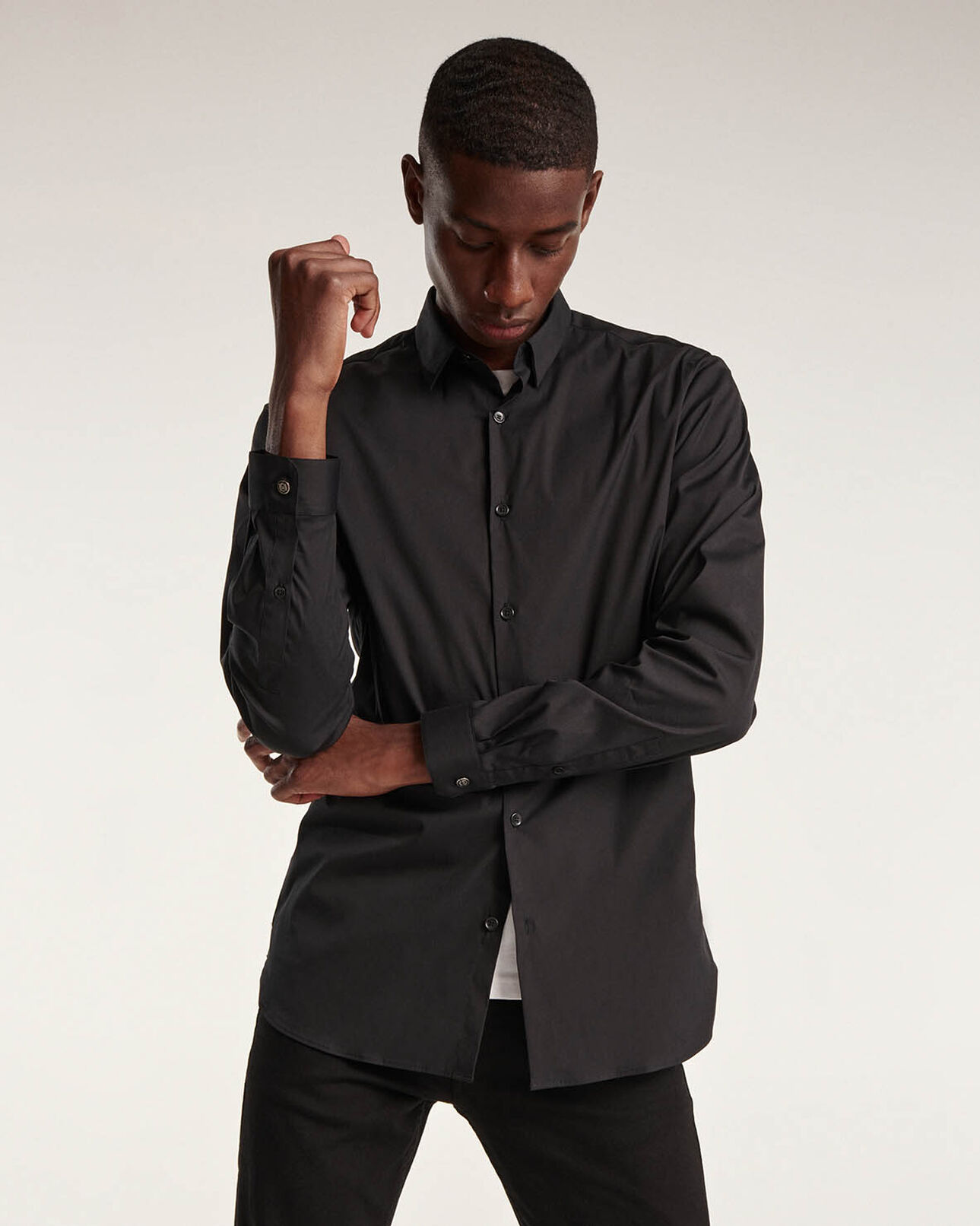 The Kooples MEN BLACK black shirt