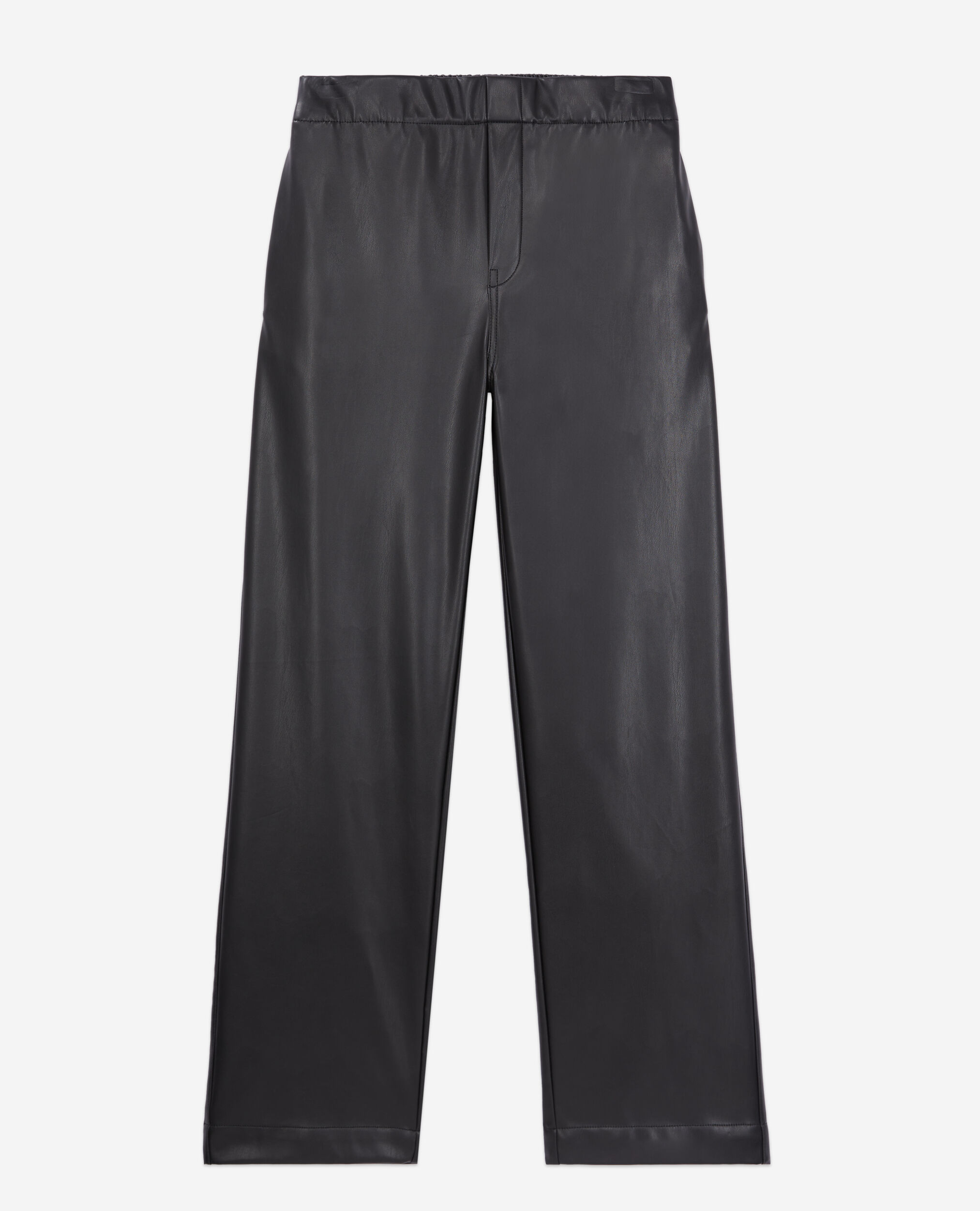 Pantalon noir effet cuir, BLACK, hi-res image number null
