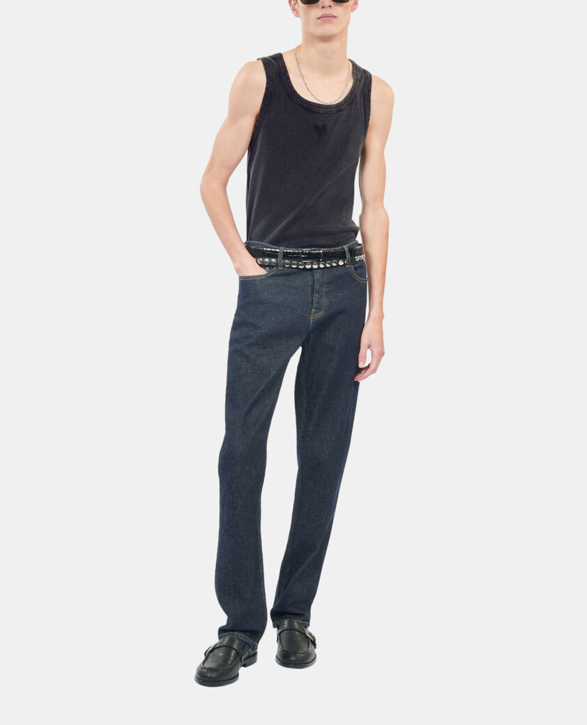 The Kooples H BLACK WASHED black kooples heart tank top