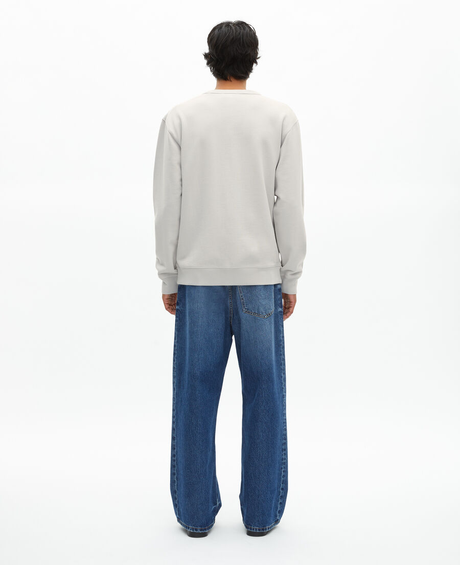 The Kooples HOMME LIGHT GREY cardigan boutonné en jersey gris