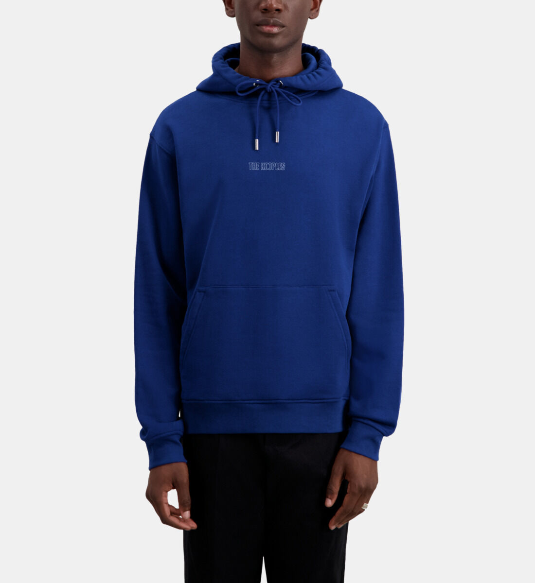 Bright blue logo hoodie The Kooples US