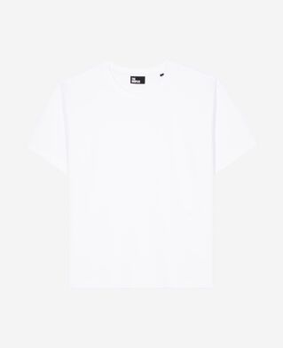 The Kooples WOMEN WHITE straight white cotton-blend t-shirt