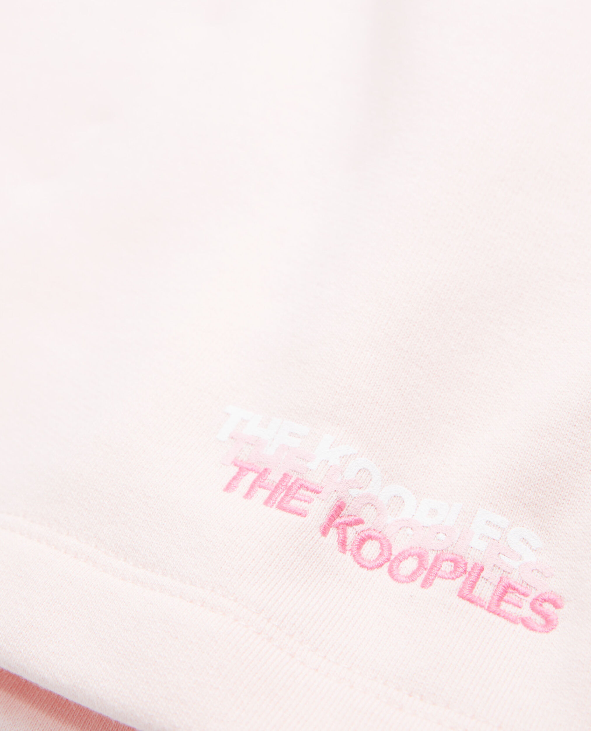 Short rose et écru coton modal à logo, PINK ECRU BLACK, hi-res image number null