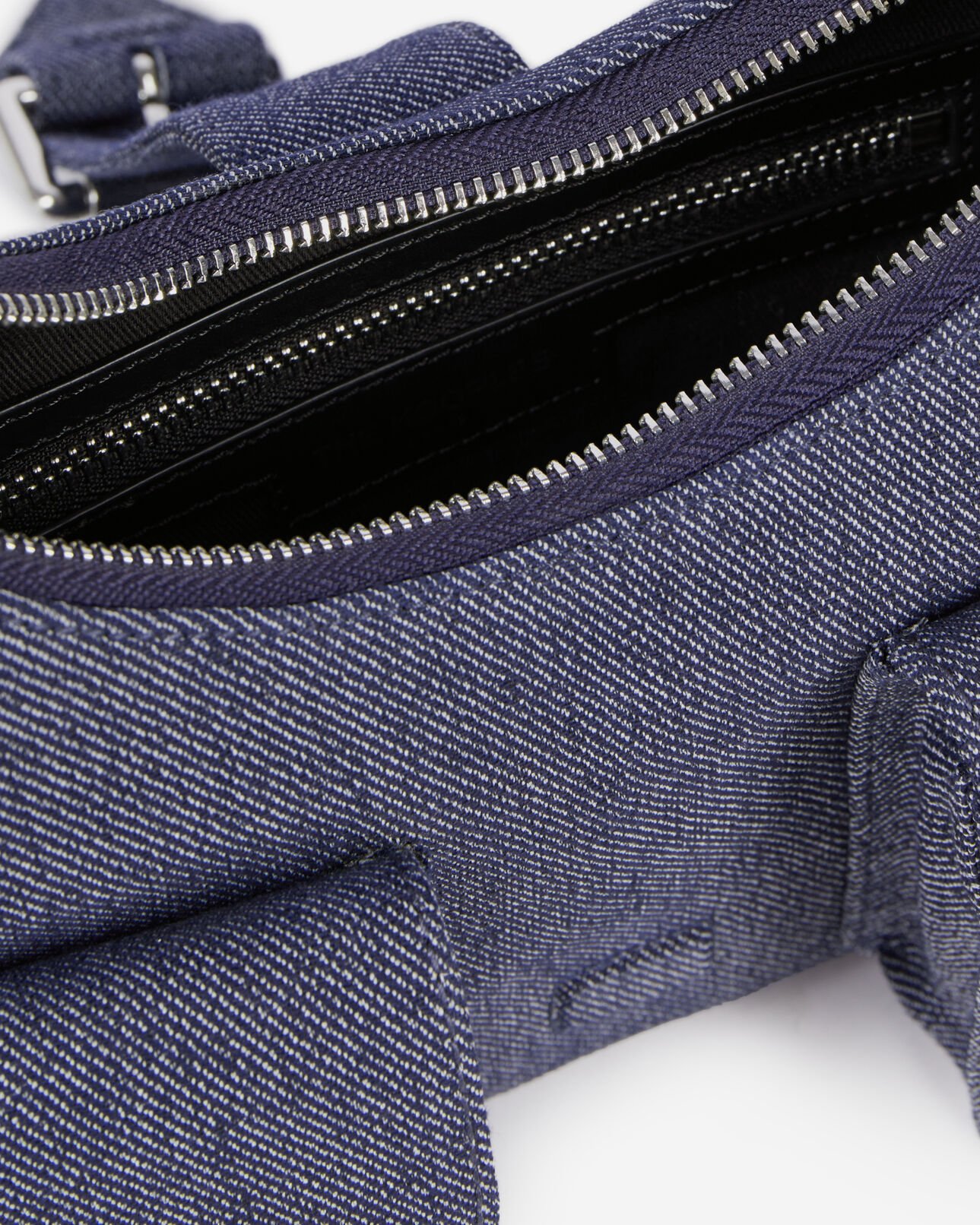 The Kooples WOMEN USED RAPIECE blue denim amelia bag
