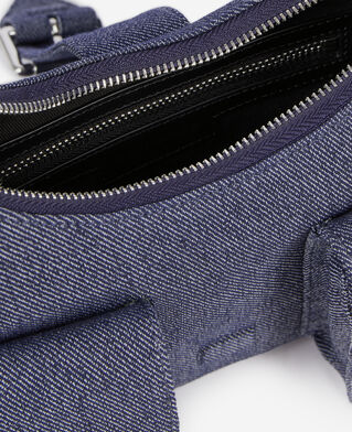 The Kooples WOMEN USED RAPIECE blue denim amelia bag