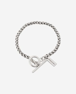 The Kooples HOMME SILVER bracelet medium en cha&icirc;ne argent&eacute;