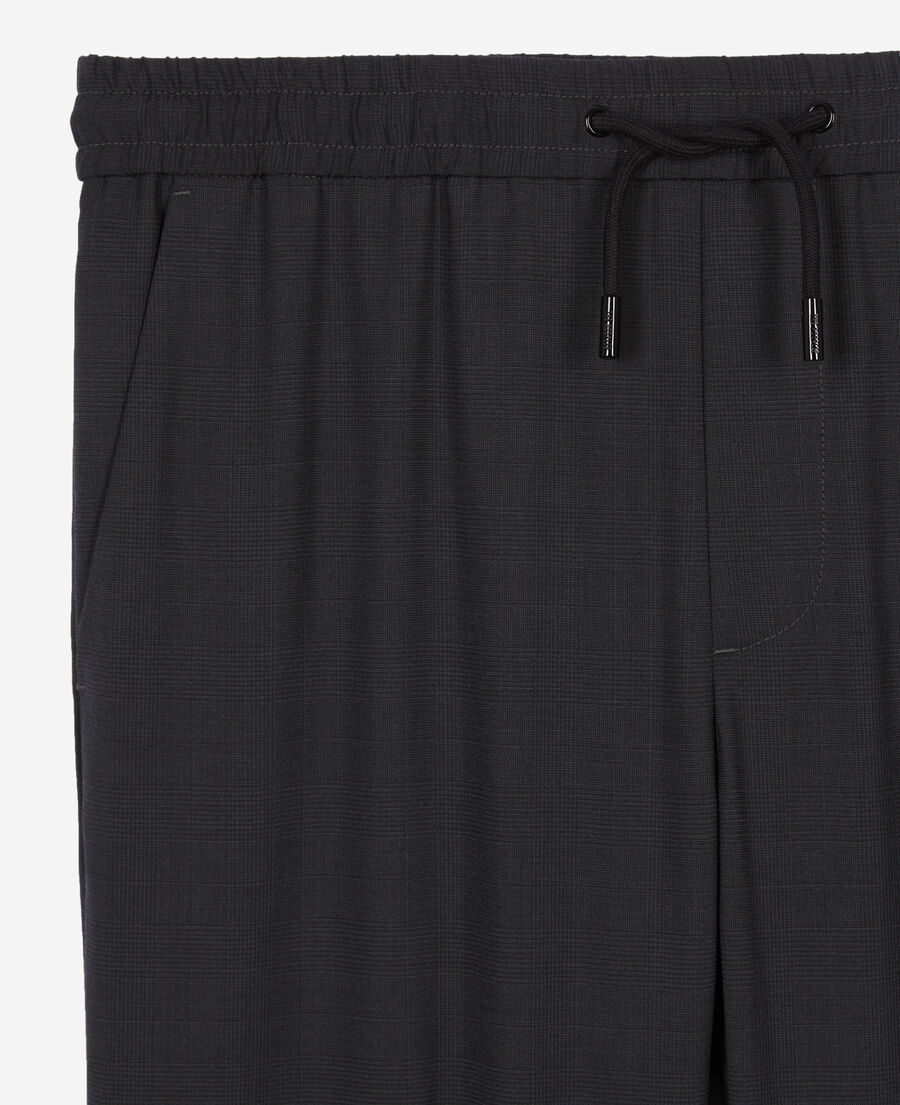 The Kooples H DARK GREY grey checked trousers