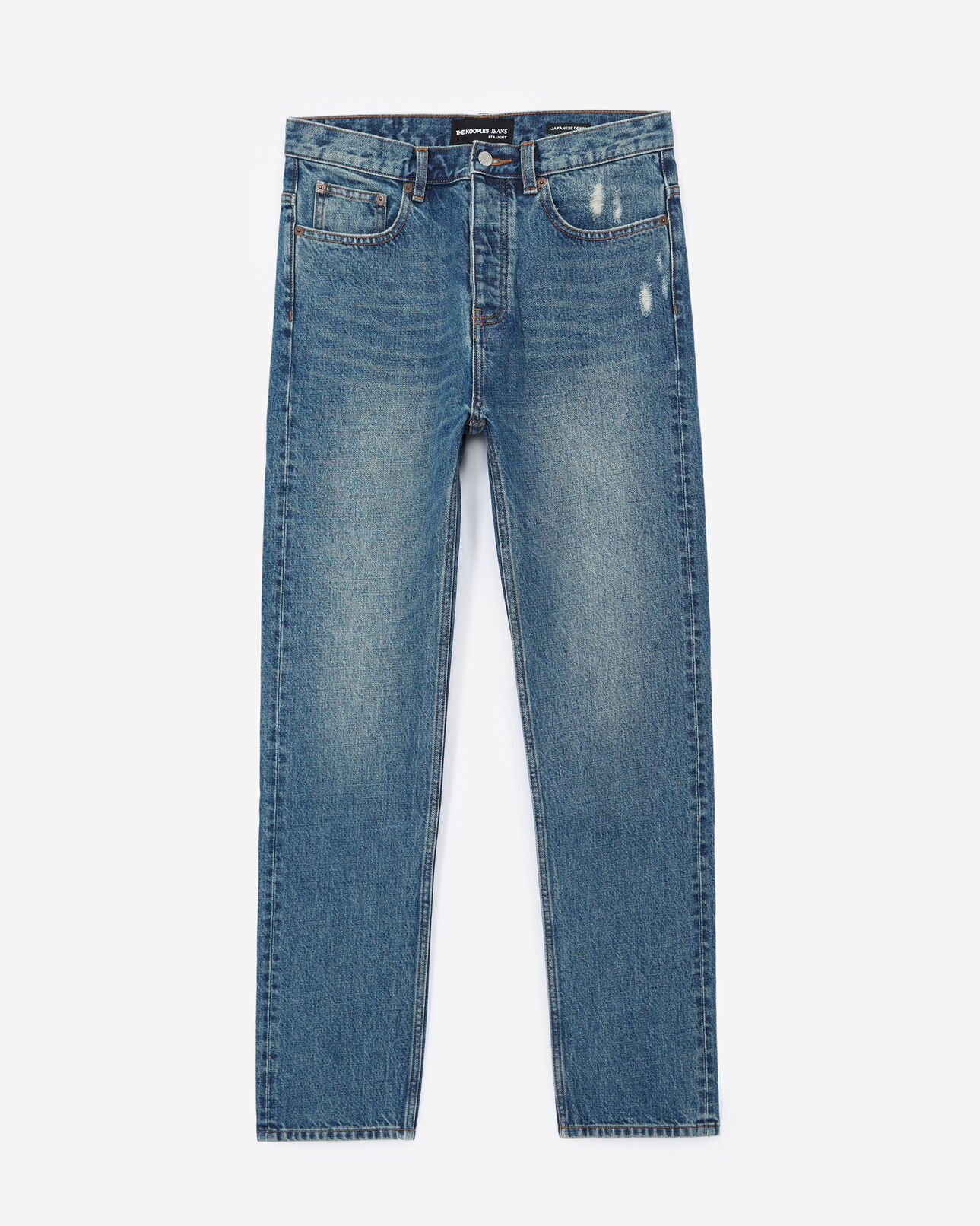 The Kooples HERREN BLUE VINTAGE jeans dunkelblau destroyed-details