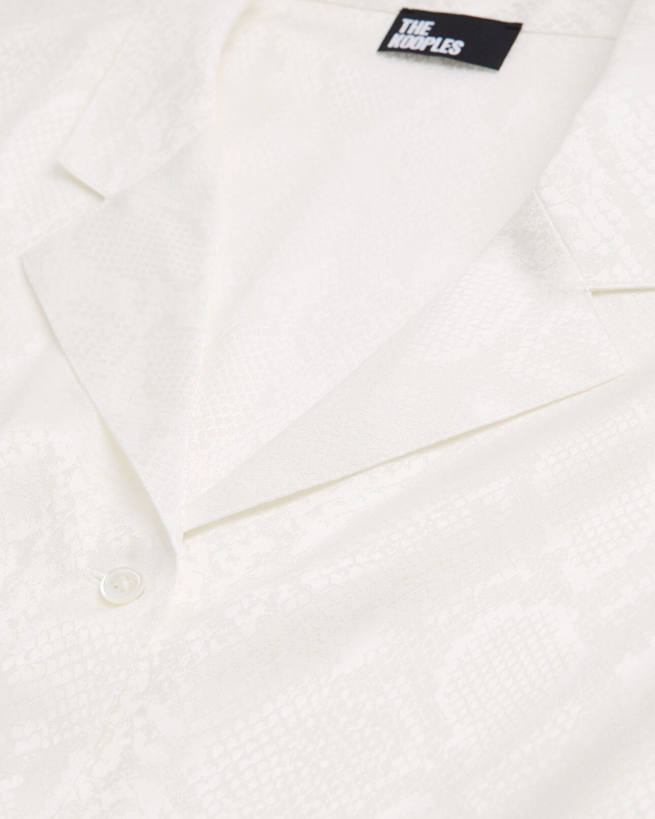 The Kooples FEMME WHITE chemise python blanc
