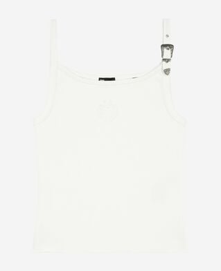 The Kooples FEMME ECRU débardeur côtelé écru