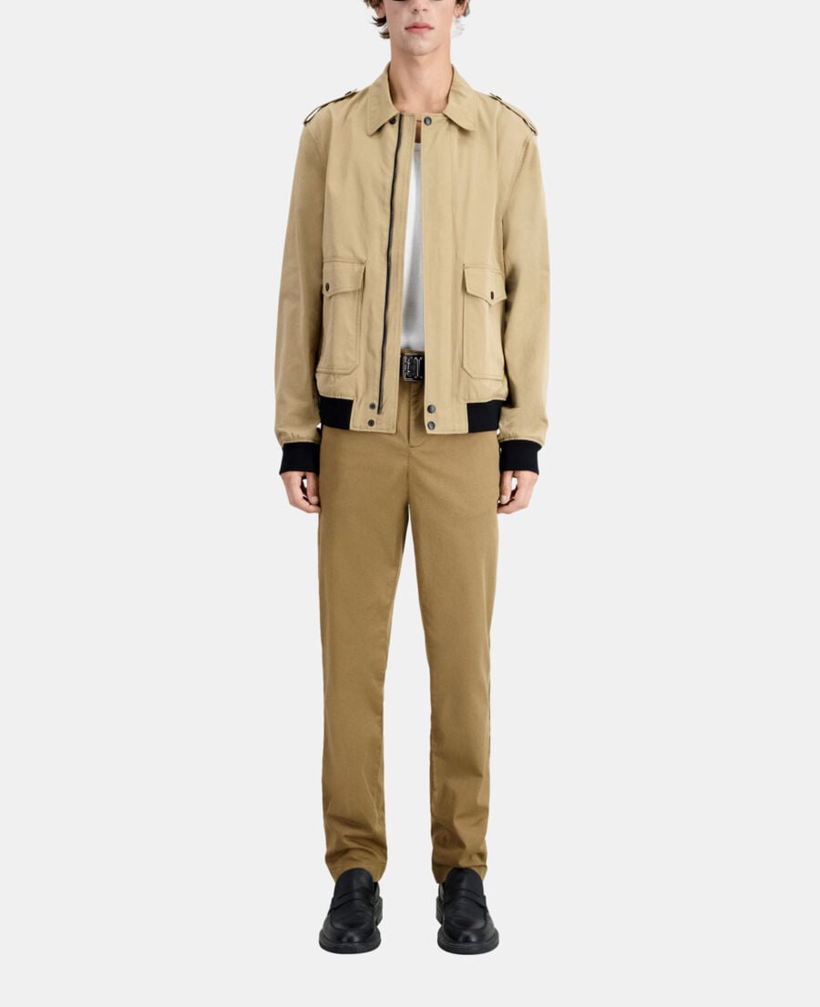 The Kooples HOMME BEIGE blouson beige en coton