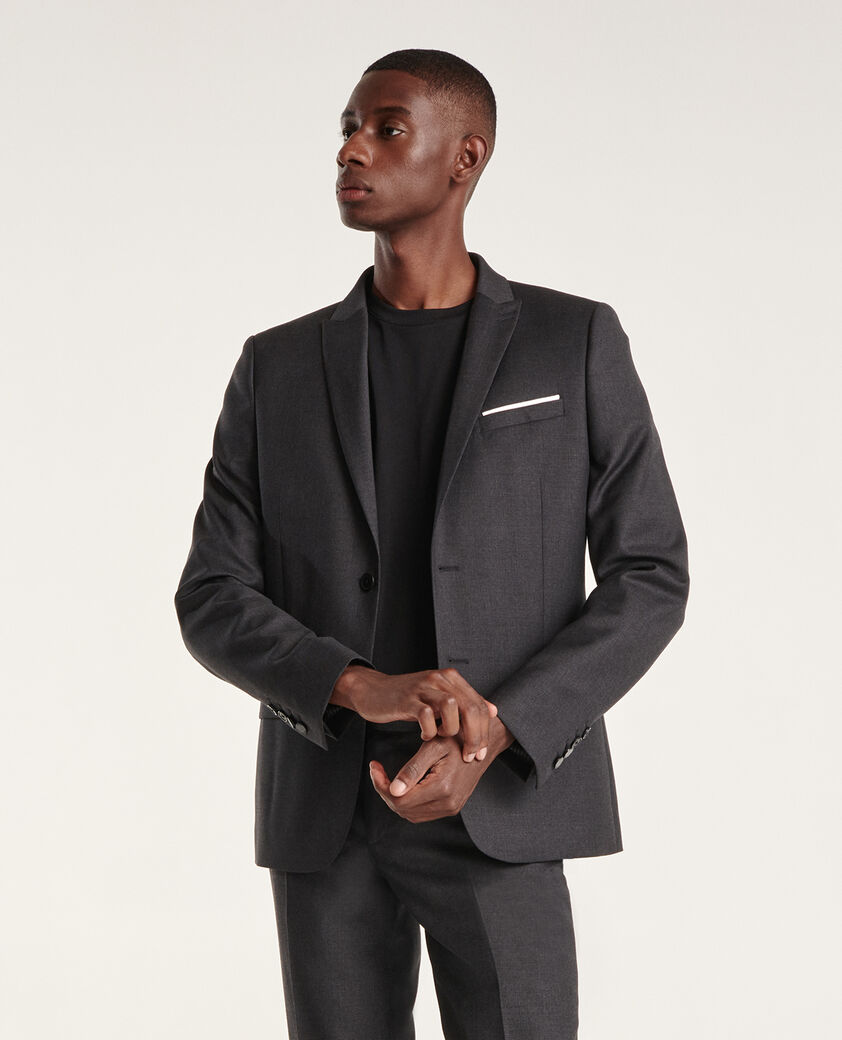 The Kooples HOMME DARK GREY veste de costume grise