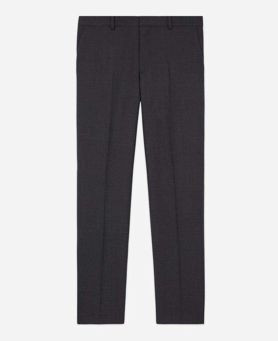 pantalón traje lana pata gallo