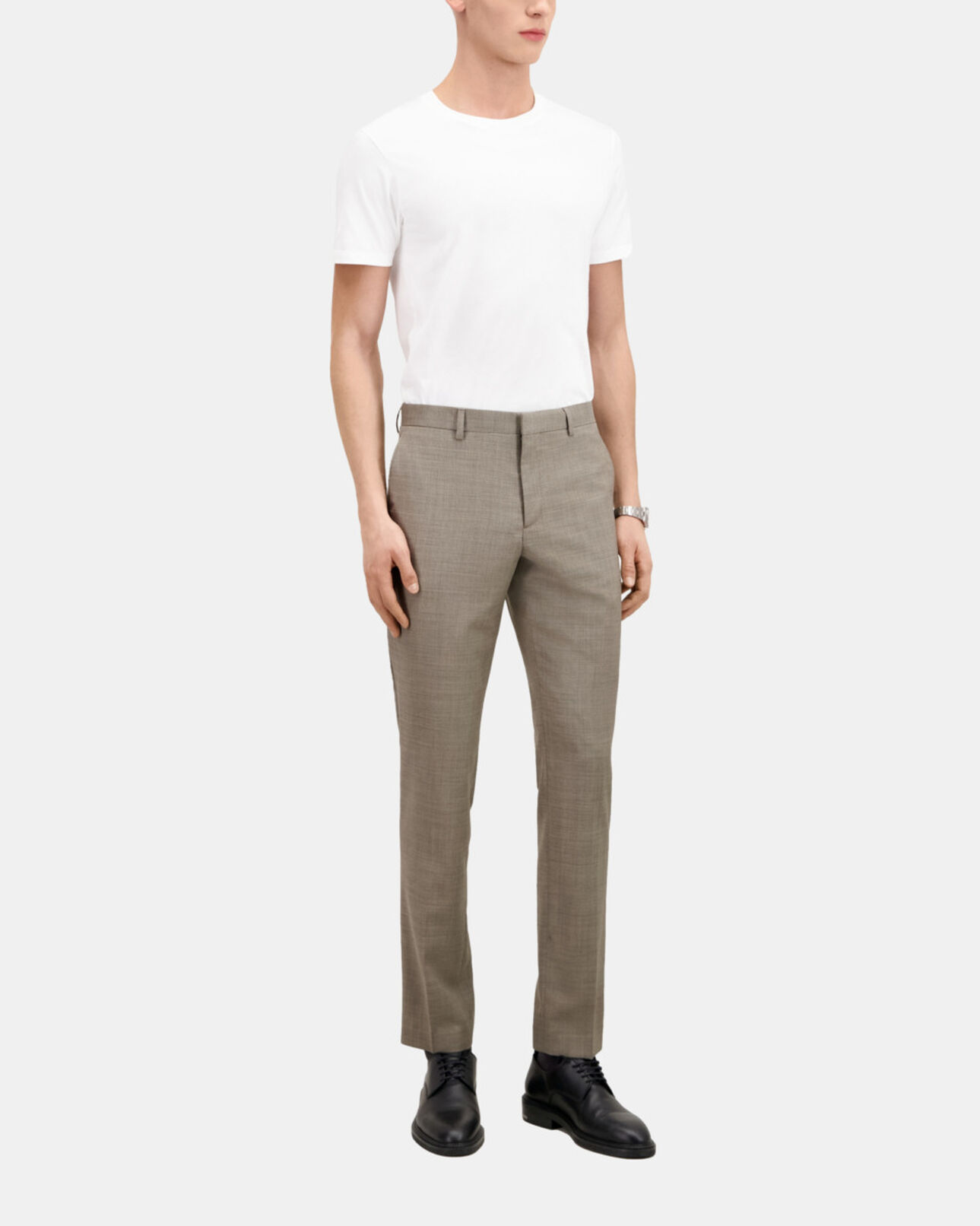 The Kooples MEN BEIGE beige wool suit trousers