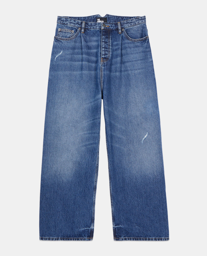 The Kooples HOMME BLUE ELECTRIC jean large bleu fonc&eacute;
