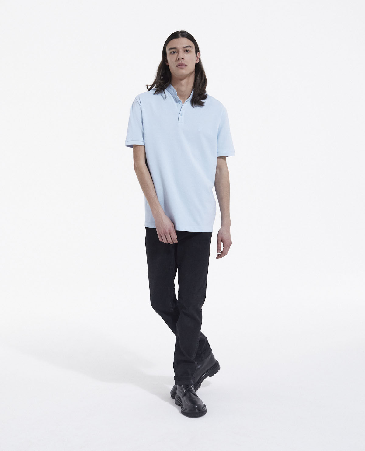 Camisa polo azul cielo store