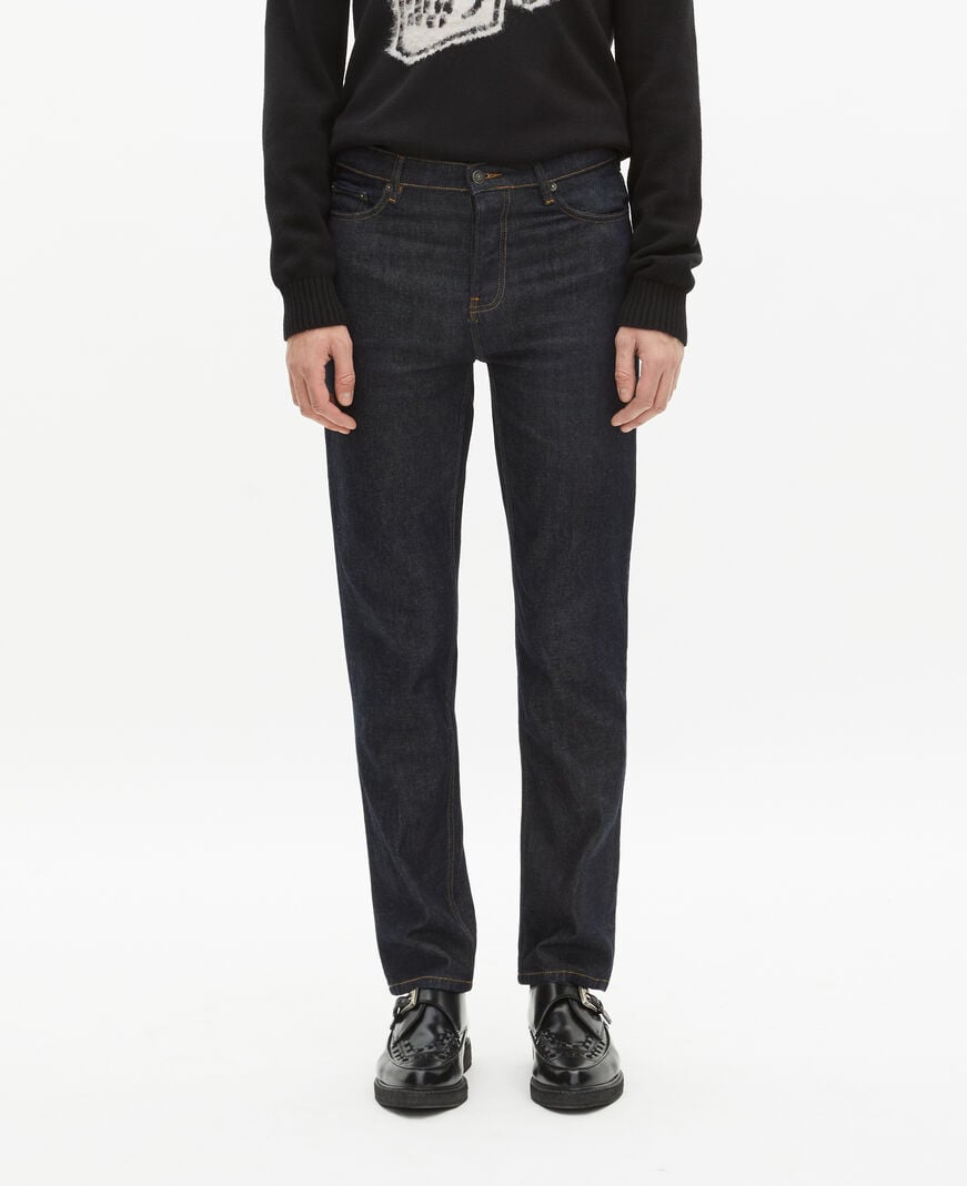 The Kooples MEN BLUE RINSE blue denim slim jeans
