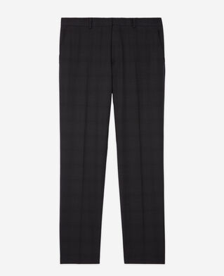 The Kooples MEN BLACK patterned suit pants