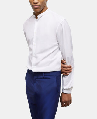 The Kooples HOMME WHITE chemise col officier blanche