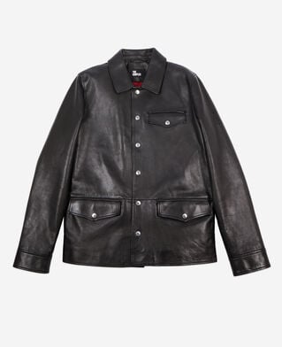 The Kooples HERREN BLACK schwarze lederjacke