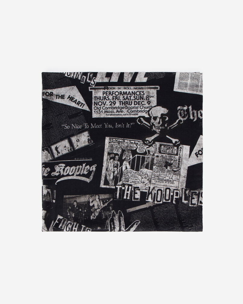 The Kooples FEMME BLACK WHITE foulard imprimé en laine et soie