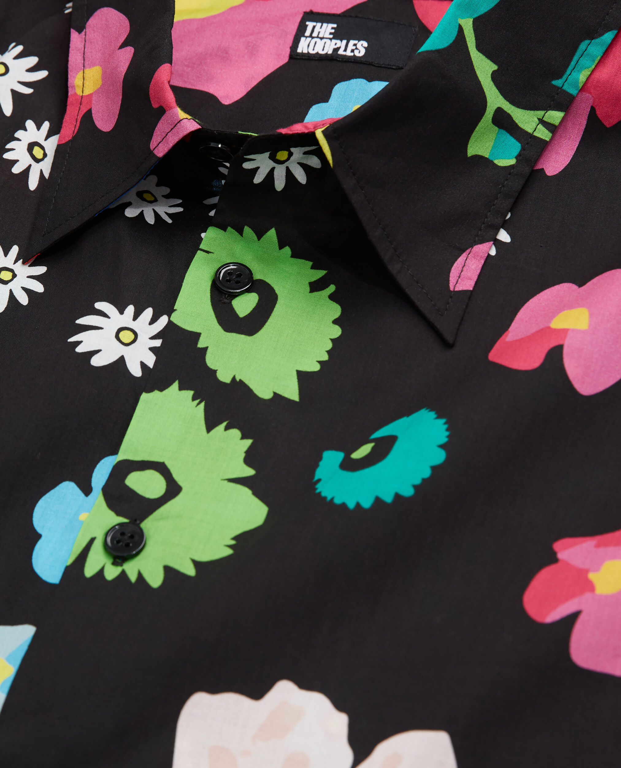 Printed cotton shirt, MULTICOLORE/BLACK, hi-res image number null