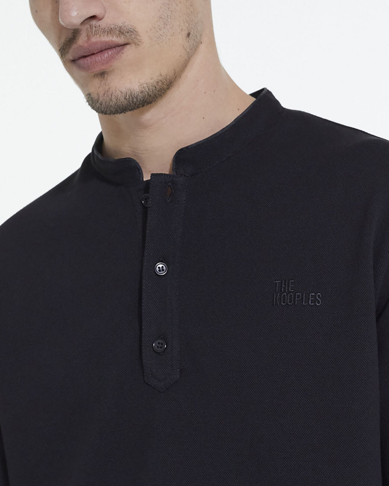 The Kooples MEN BLACK the kooples black logo polo