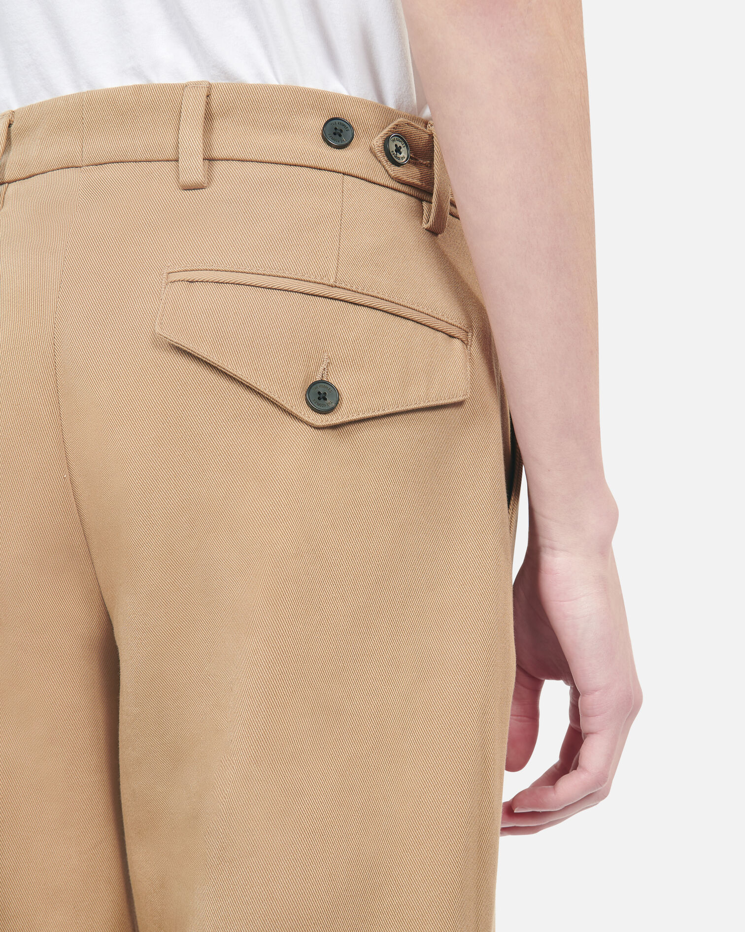 Camel cotton trousers, CAMEL, hi-res image number null