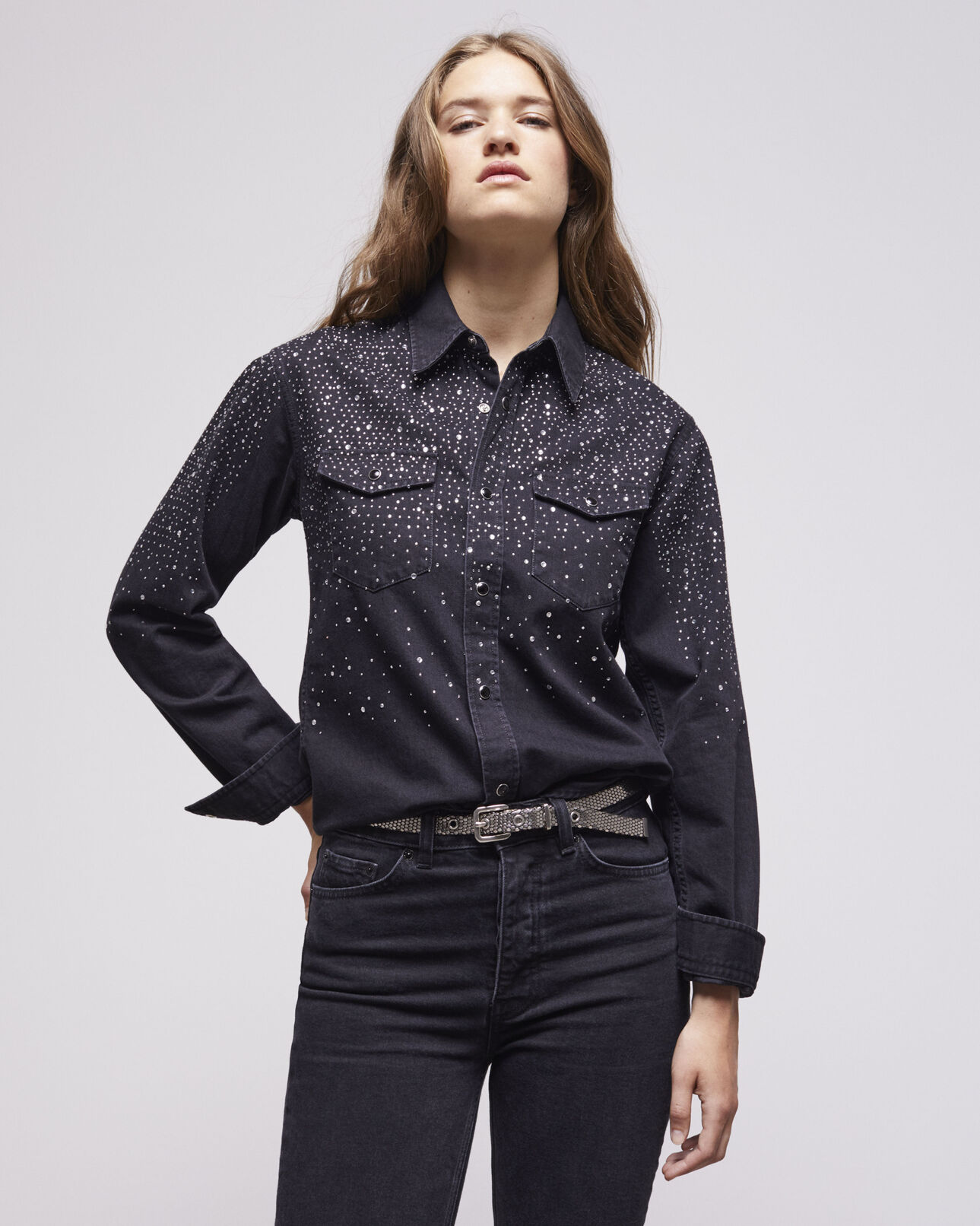 The Kooples FEMME ANTIC SILVER ceinture argentée