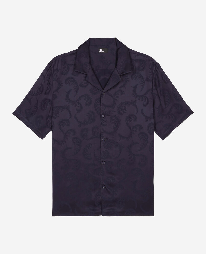 The Kooples HERREN NAVY kurzarmhemd marine