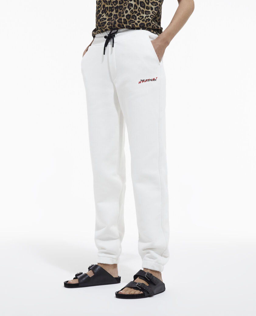 The Kooples WOMEN ECRU ecru joggers with what is print