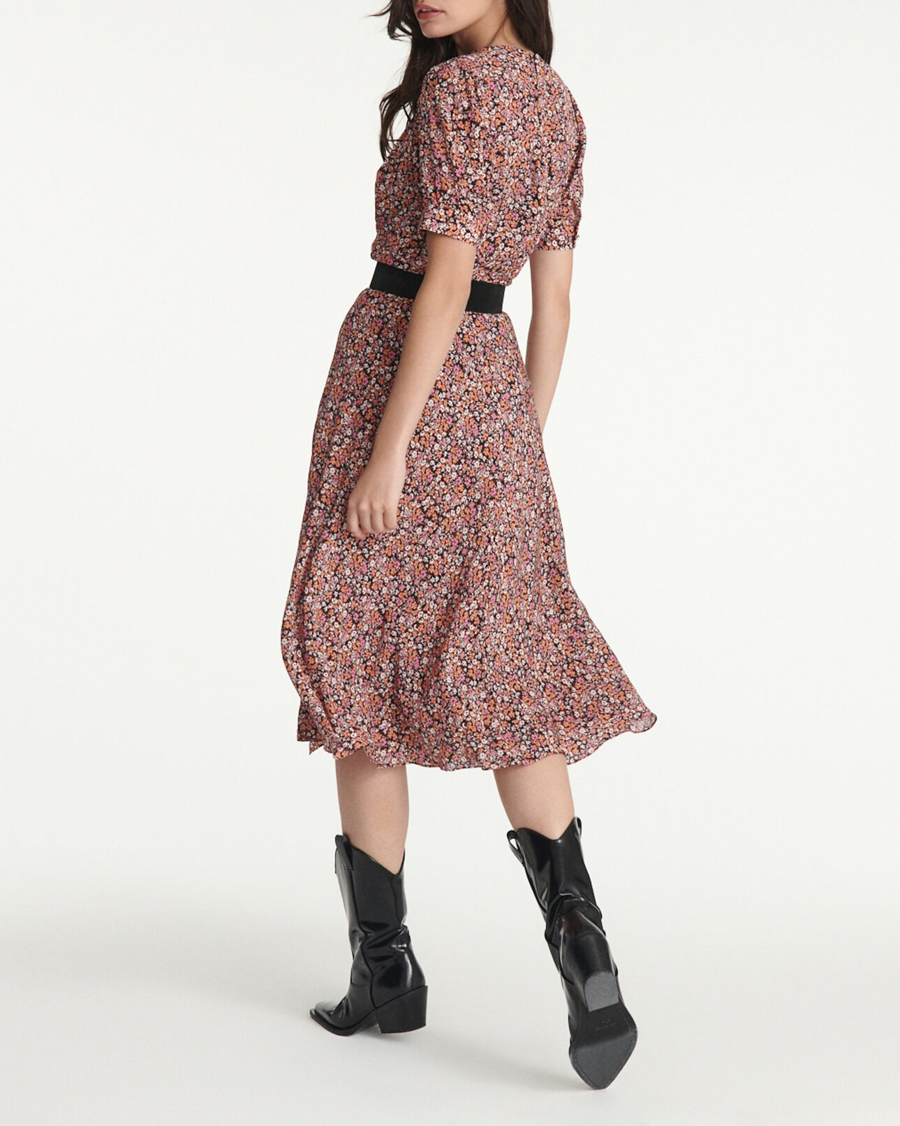 The Kooples WOMEN PINK floral long dress