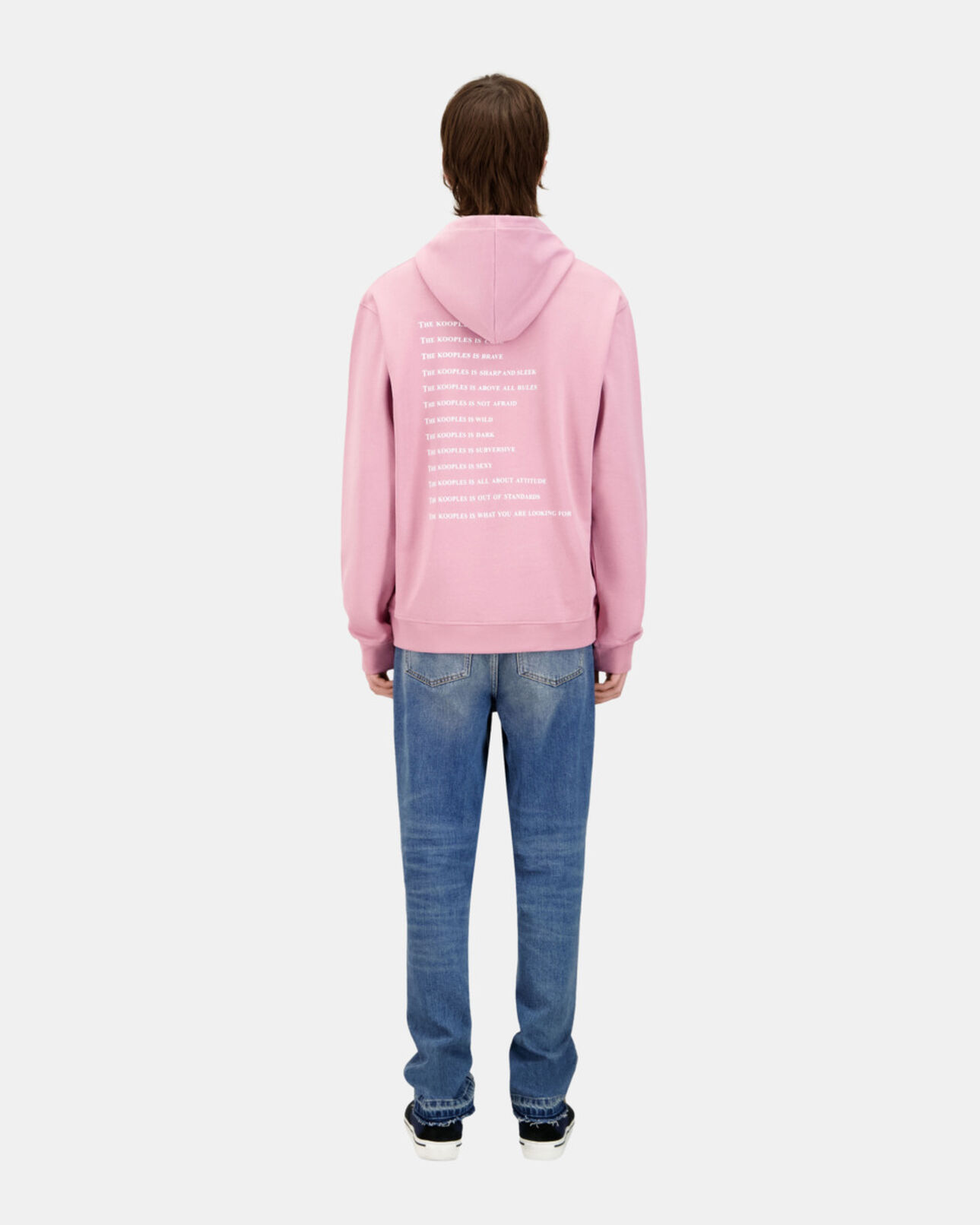 The Kooples MEN PINK WOOD lilac what is hoodie